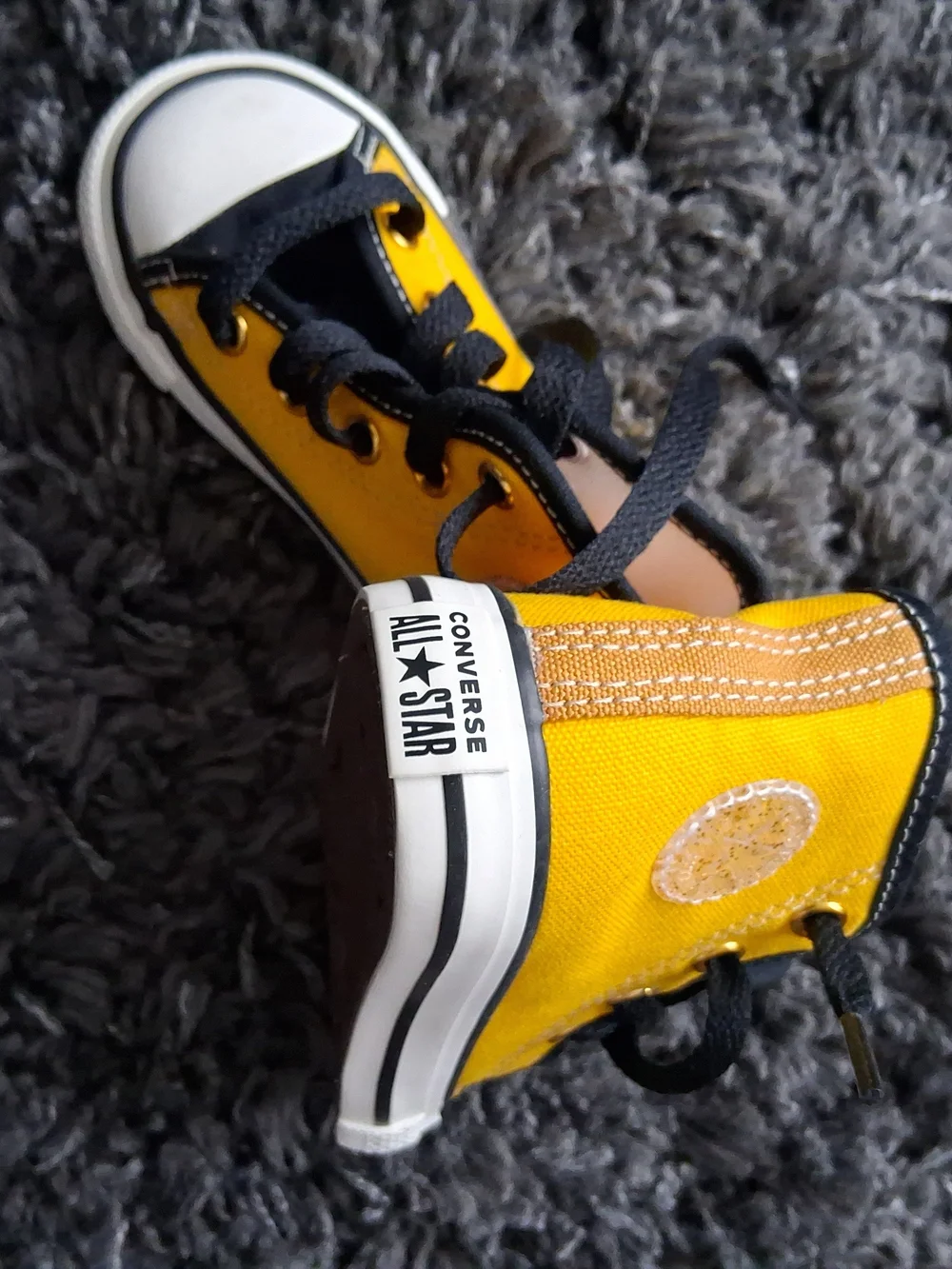 Converse Yellow All-Star High-Top Kids Sneakers
